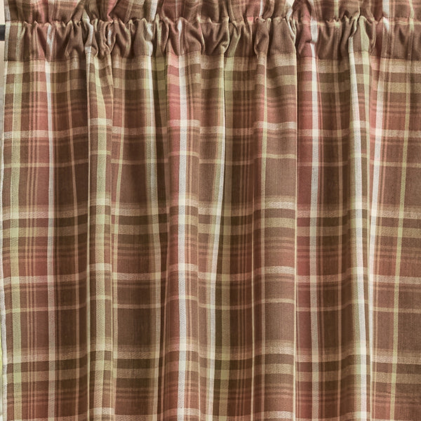 Sussex Lined Plaid Curtain Panels 72" x 84" Set of 2