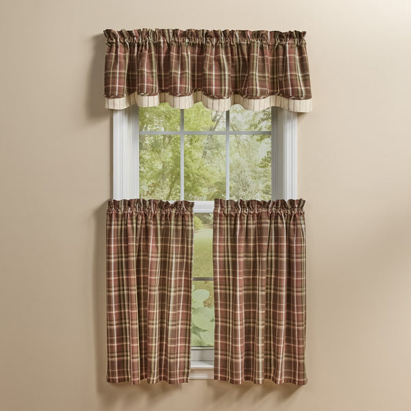 Sussex Lined Layered Valance 72" x 16"