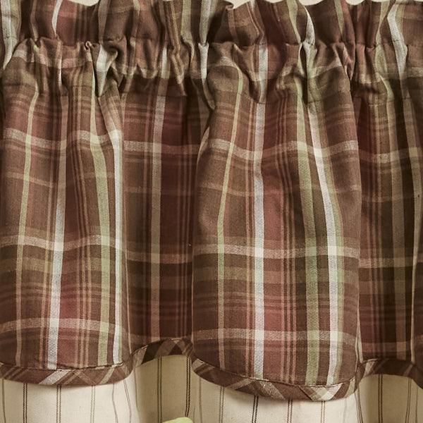 Sussex Lined Layered Valance 72" x 16"