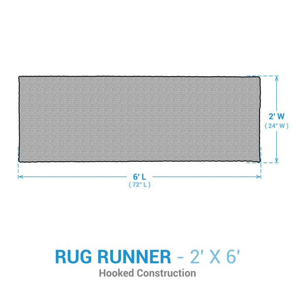 Bless Our Home Hooked 2' X 6' Runner