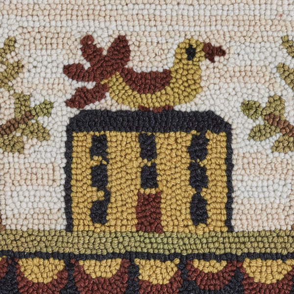 Bless Our Home Hooked Chair Pad