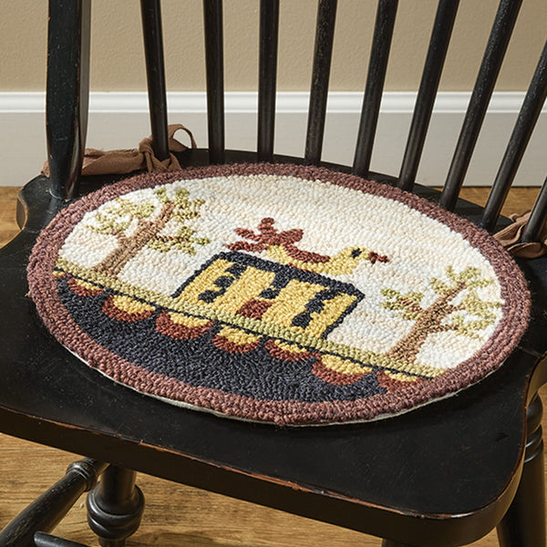 Bless Our Home Hooked Chair Pad