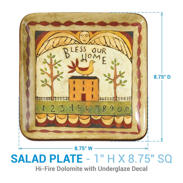 Bless Our Home Salad Plate (set of 4)