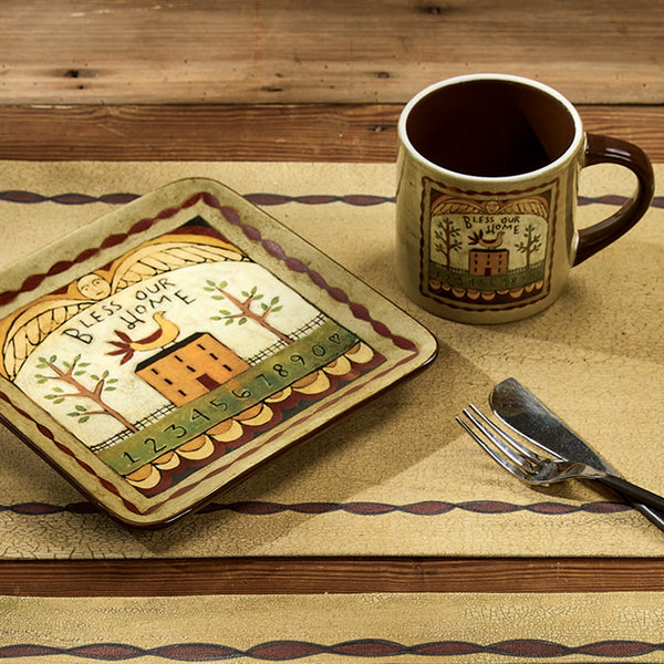 Bless Our Home Salad Plate (set of 4)