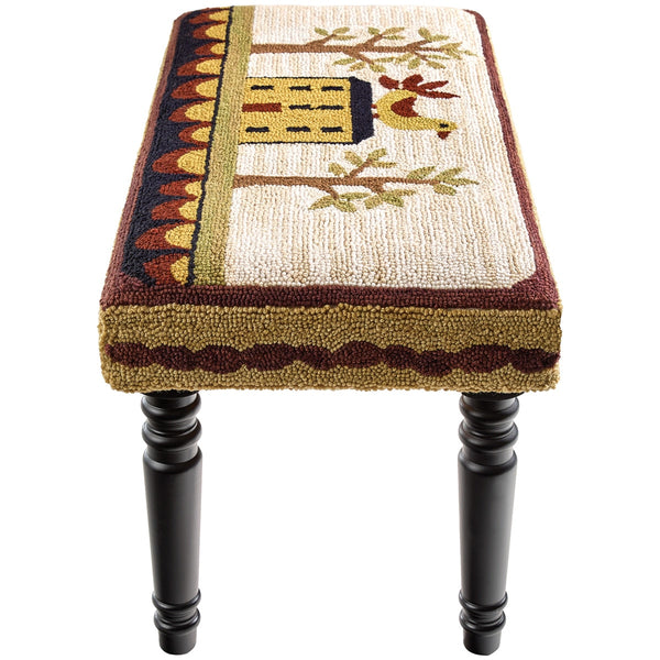 Bless Our Home Hooked Bench