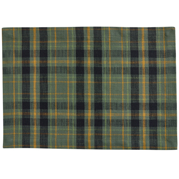 Willow Lane Plaid Placemat Set of 4 | Rustic Country Table Linens