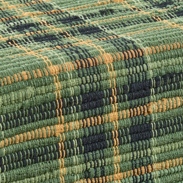 Willow Lane Chindi Table Runner 13x36 | Primitive Farmhouse Plaid Décor