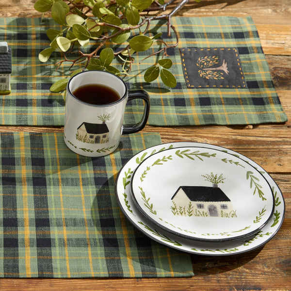 Willow Lane Plaid Table Runner 13x54 | Primitive Farmhouse Décor