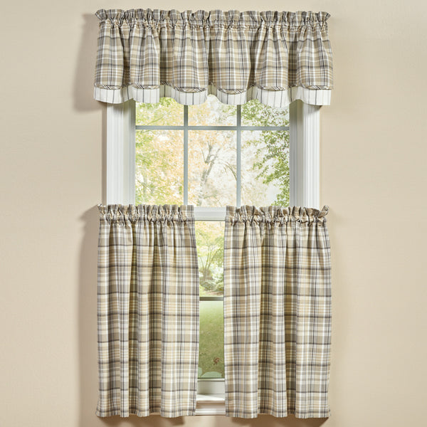 MURRAY LINED LAYERED VALANCE 72"X16"