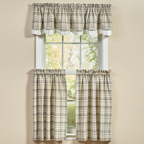MURRAY LINED LAYERED VALANCE 72"X16"