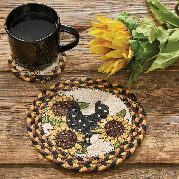 HENNY PENNY PRINTED BRAIDED TRIVET 8" (set of 4)