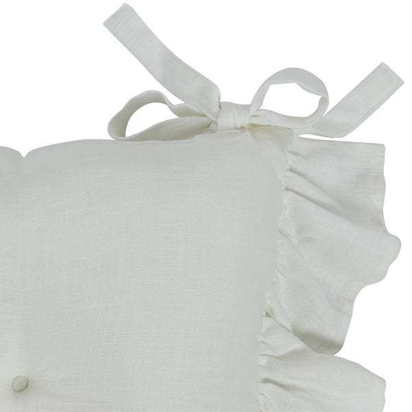 Colette Ruffle Chair Pad