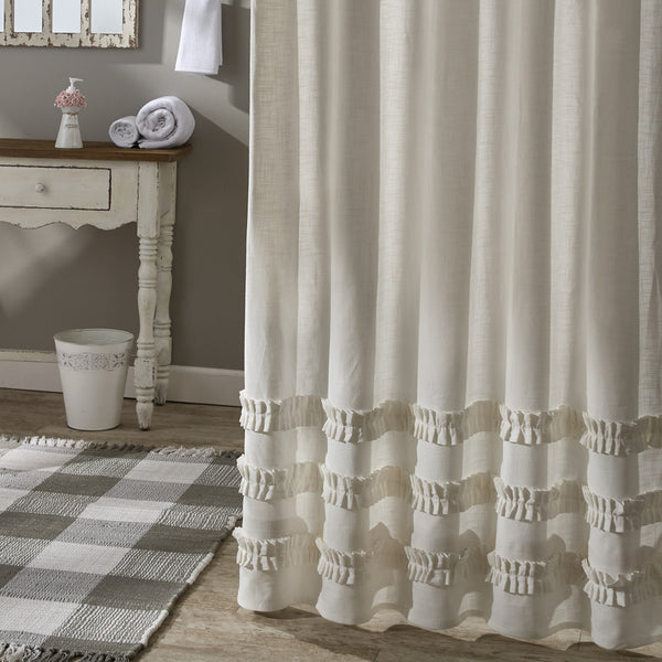 Colette Ruffle Shower Curtain