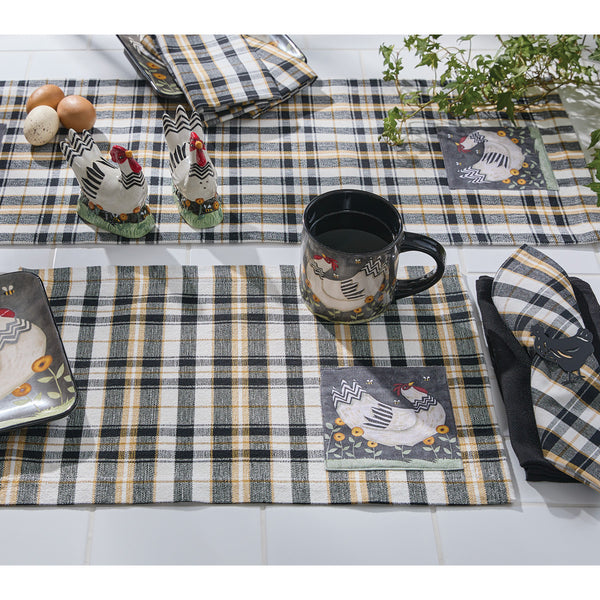 MY LITTLE WHITE HEN-PLACEMAT (set of 4)