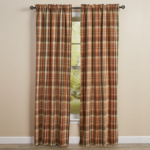 These Woodbourne Panels feature stunning shades of orange, green, brown, and tan that combine to create a pretty plaid! So warm & inviting for your country home ... or any decor!