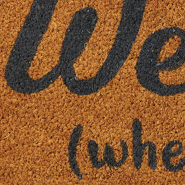 Welcome Dog Hair Doormat