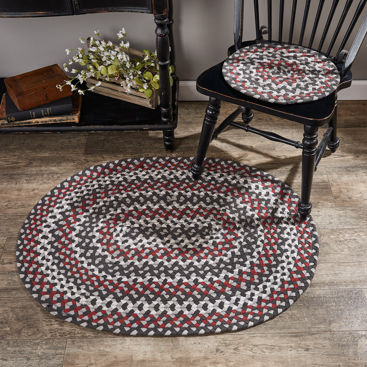 Limestone Braided Cotton Oval Rug 32 X 42 - Allysons Place