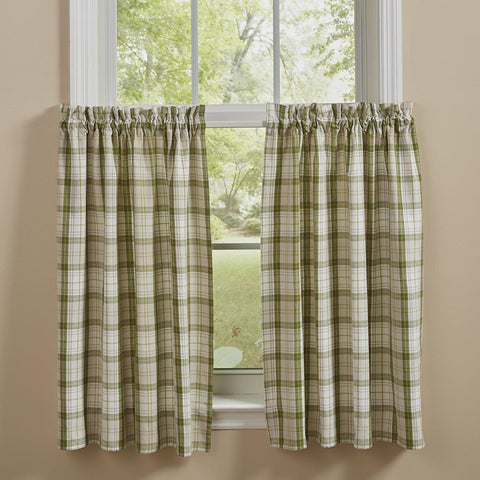 Spice up your windows with these lovely Peaceful Cottage Tiers. Pair with a coordinating valance for a more striking appeal!  About Item:-  Colors: Candlelight White, Briarwood Green, Whisper Greige & Light Mustard