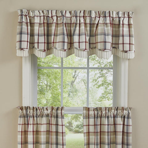 Glenwood Lined Layered Valance 16"