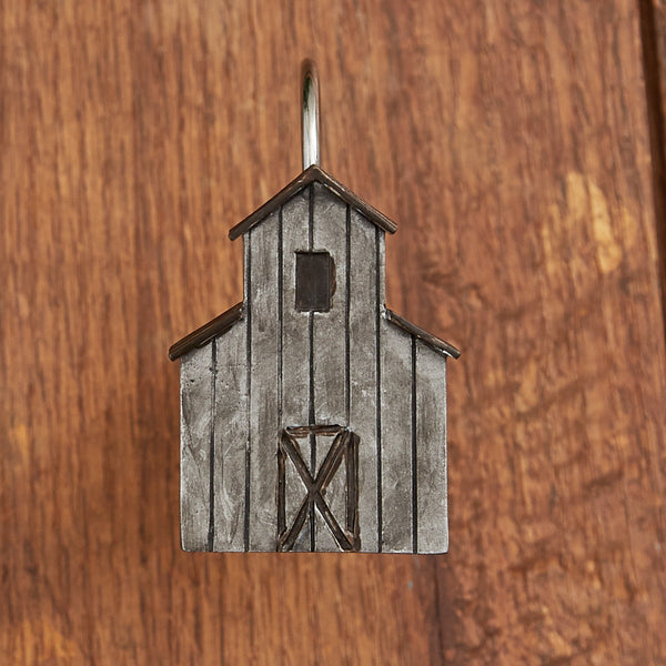 Antique Farmhouse Barn Shower Curtain Hooks