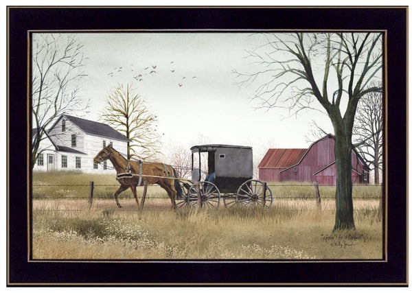 "Goin' To Market" By Billy Jacobs, Black Frame 14x10