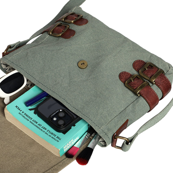 Buckled Up River Canvas Crossbody