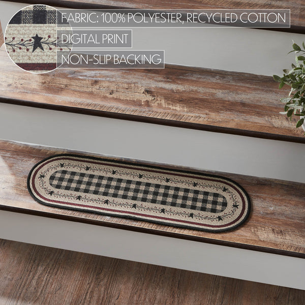 Pip Vinestar Polyester Stair Tread Oval Latex 8.5x27