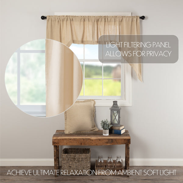 Burlap Vintage Swag Set 36x36x16 | Farmhouse Style