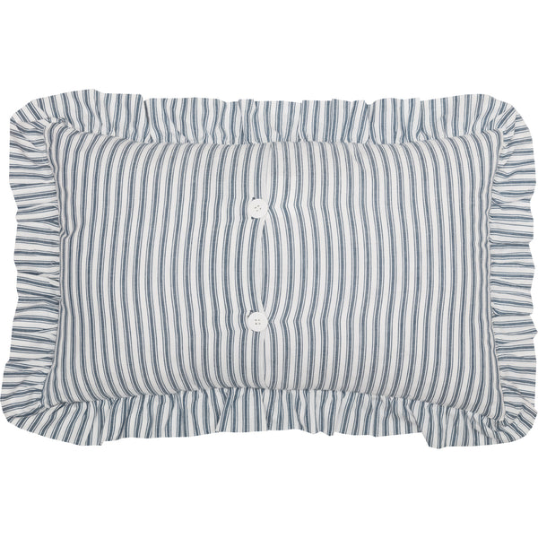 Sawyer Mill Blue Ticking Stripe Fabric Pillow 14x22