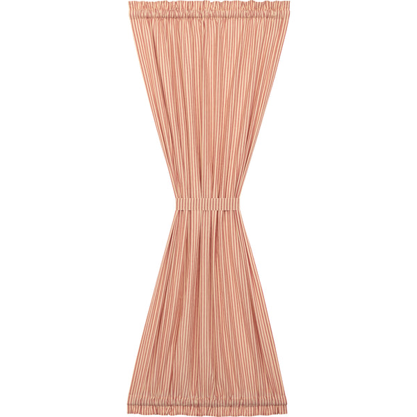 Sawyer Mill Red Ticking Stripe Door Panel 72x42 - Clerance - All Sales Final