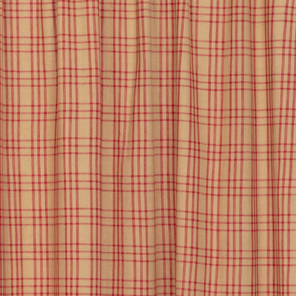 Sawyer Mill Red Plaid Short Panel Set of 2 63x36