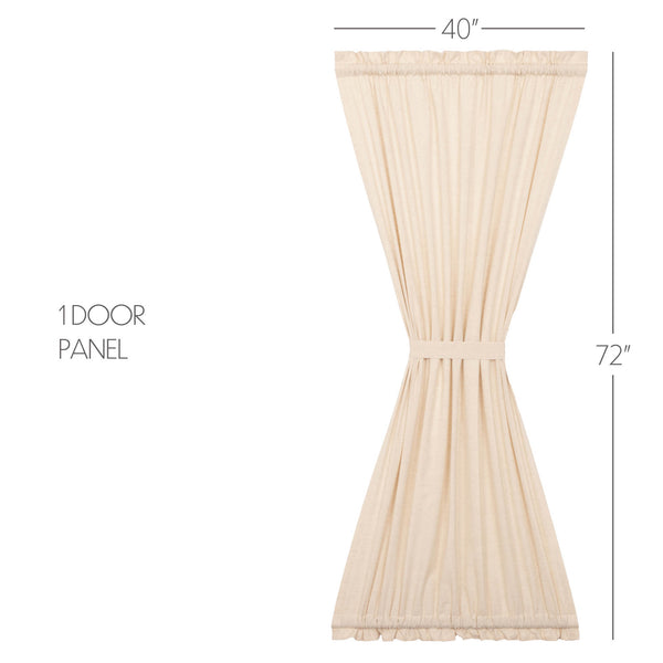 Simple Life Flax Natural Door Panel 72x40