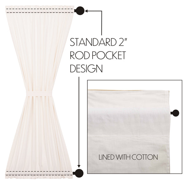 Simple Life Flax Antique White Door Panel 72x40