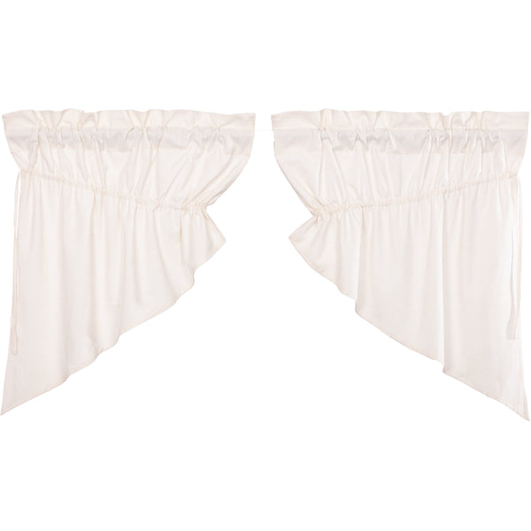 Simple Life Flax Antique White Prairie Swag Set of 2 36x36x18