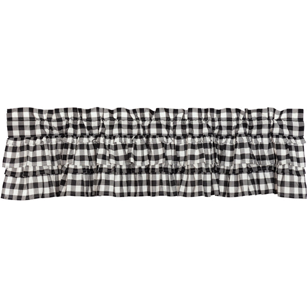 Annie Buffalo Black Check Ruffled Valance 16x72