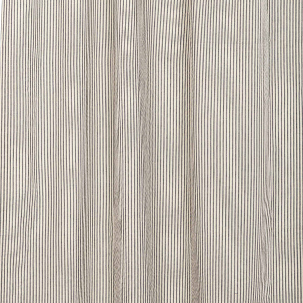 Hatteras Blue Ticking Stripe Tier Curtains Set of 2