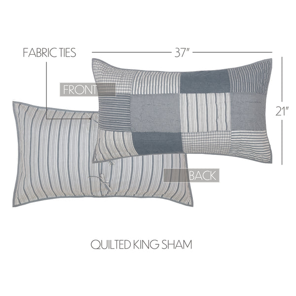 Sawyer Mill Blue King Sham 21x37