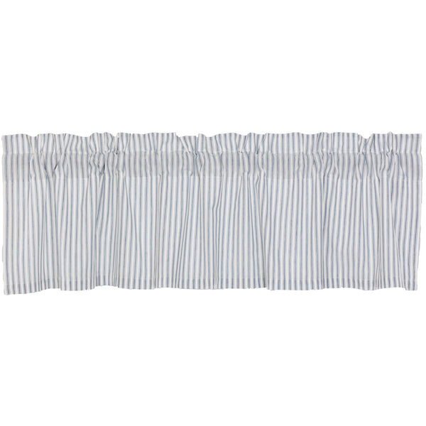 Sawyer Mill Blue Ticking Stripe Valance 16x60