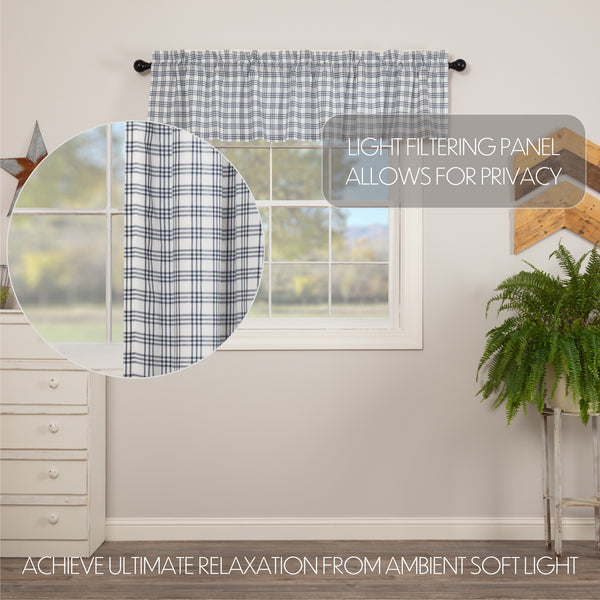 Sawyer Mill Blue Plaid Valance 16x72