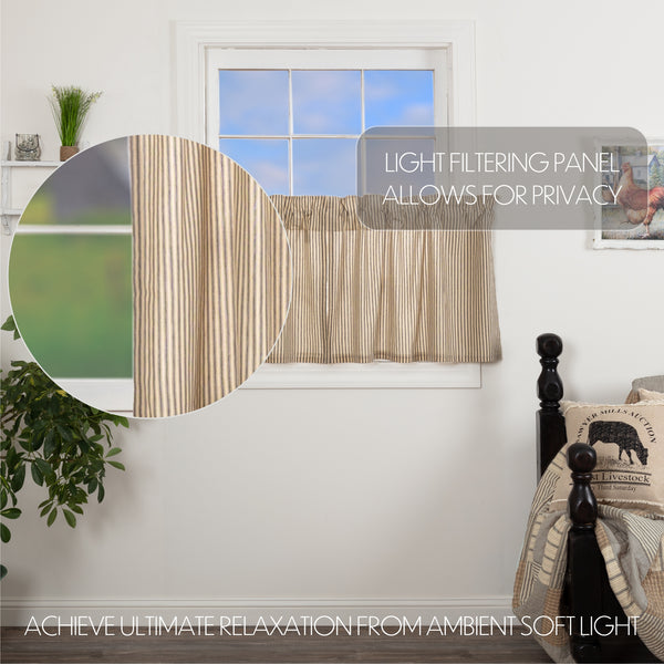 Sawyer Mill Charcoal Ticking Stripe Tier Set of 2 L24xW36