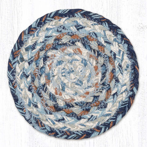 C-9-119 Denim Jute Large Coaster 7"x7"
