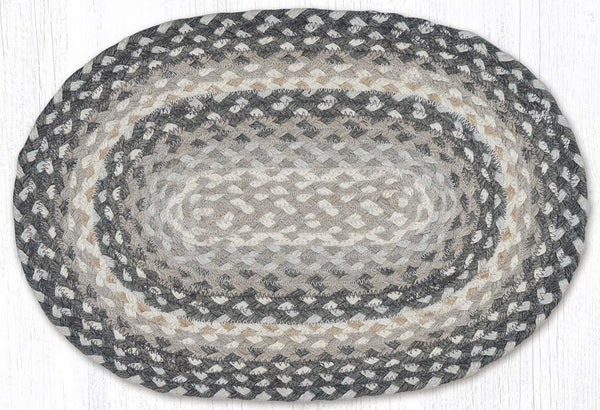 C-890 Gray/Sand/Ivory Jute Placemat 13"x19"