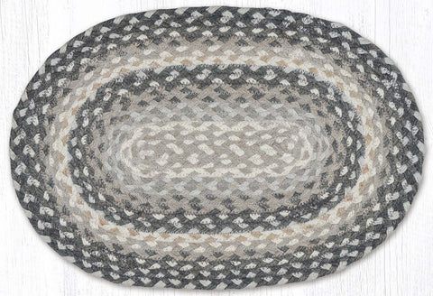 C-890 Gray/Sand/Ivory Jute Placemat 13"x19"