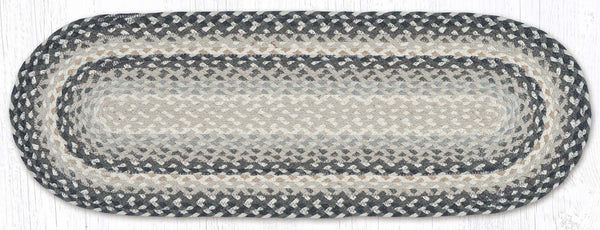 C-890 Gray/Sand/Ivory Jute Table Runner 13"x36"