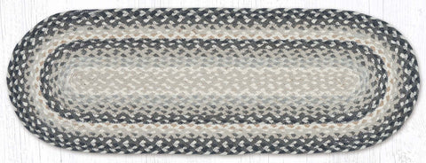 C-890 Gray/Sand/Ivory Jute Table Runner 13"x36"