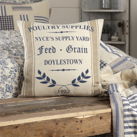 Doylestown NYCE Supply Yard Pillow Cover 18Lx18W