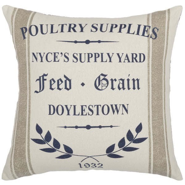 Doylestown NYCE Supply Yard Pillow Cover 18Lx18W