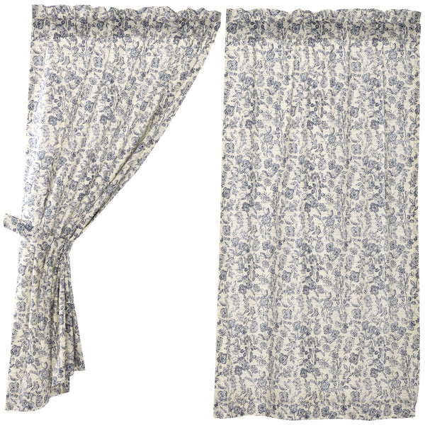 Doylestown Floral Short Panel Set of 2 63Lx36W