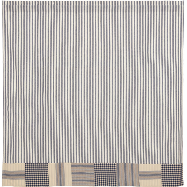 Doylestown Block Border Shower Curtain 72Lx72W