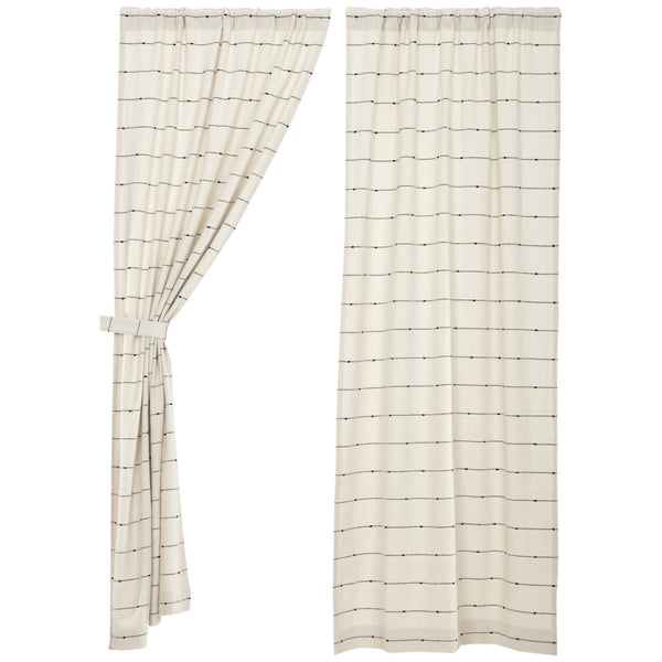 Farmcloth Stripe Panel Set of 2 84Lx40W